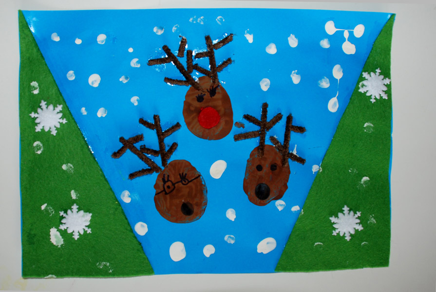 Reindeer Christmas Card