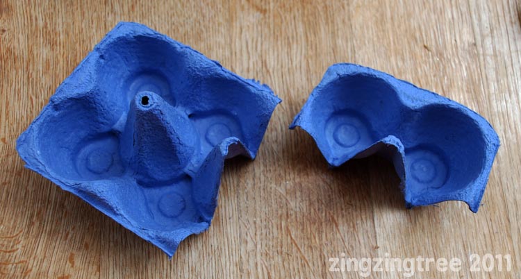Egg box bird mask 2