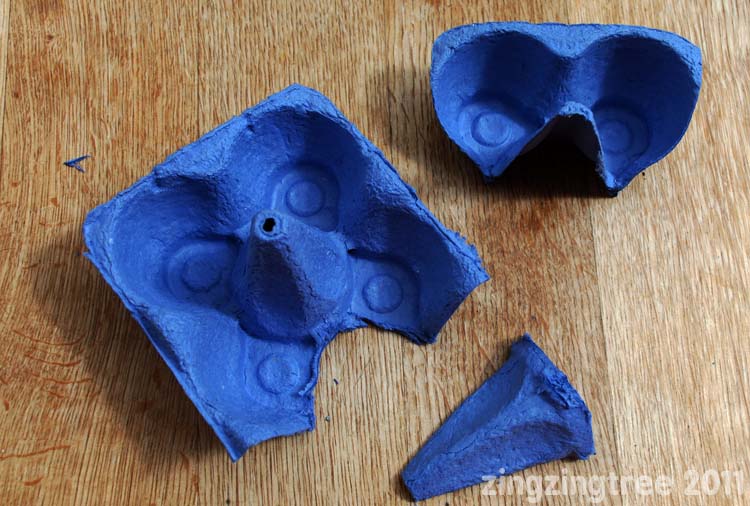 Egg box bird mask 4
