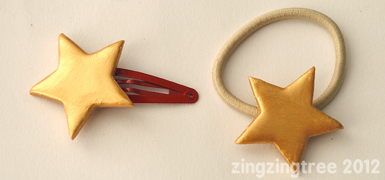 Gold Star Hair Accessory