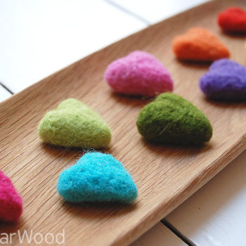 How To Make Needle Felt Hearts