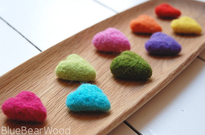 How To Make Needle Felt Hearts