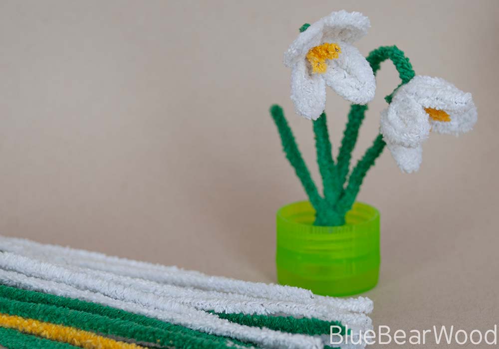 Finished Snowdrops and some pipe cleaners