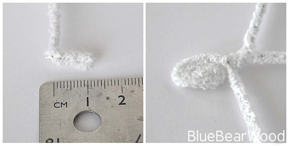 Starting to make the white pipe cleaner petals