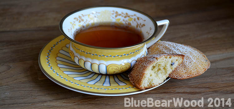 Lavender Madeleine and Earl Grey Tea