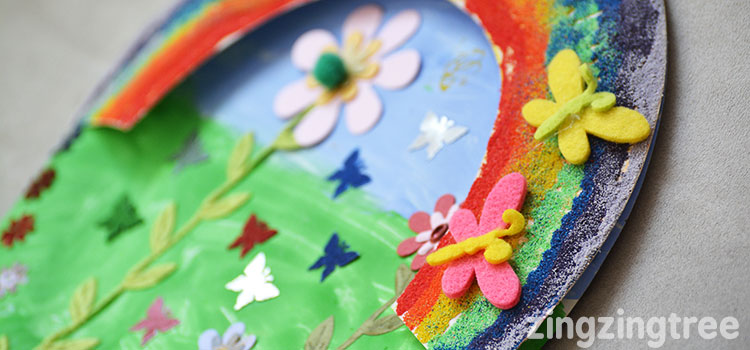 Paper Plate Garden Collage