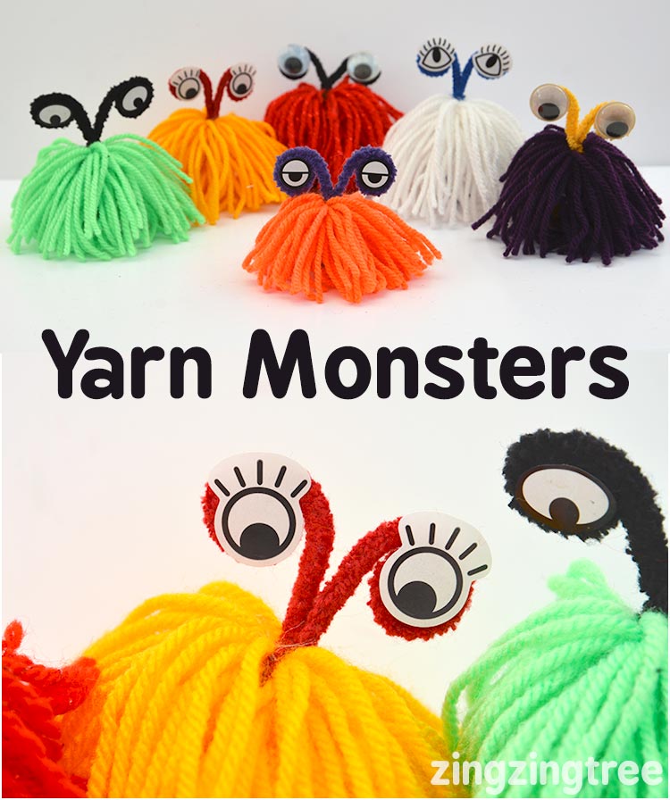 Easy Yarn Monster Craft Tutorial