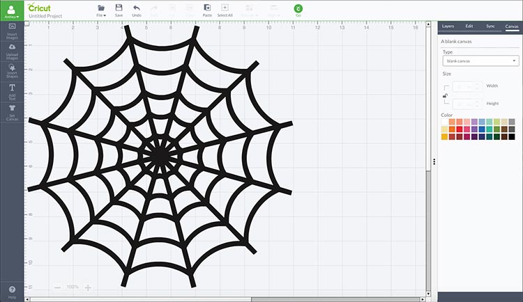 Cricut Spider Web