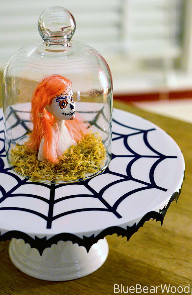 Easy DIY Table Center piece Halloween Cake Stand