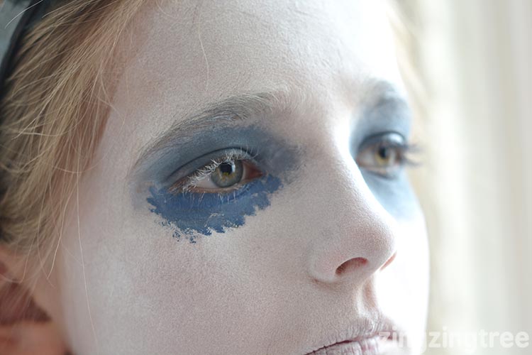Ghoul Halloween Face Paint Eye Detail