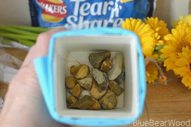 Weighted diy vase