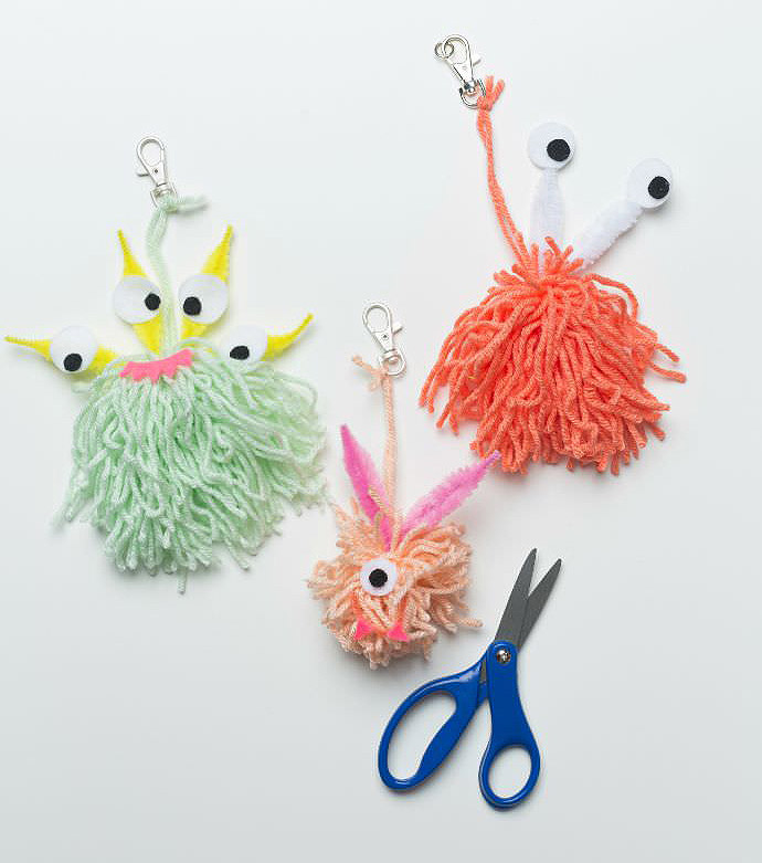 Monster Crafts Made From Wool