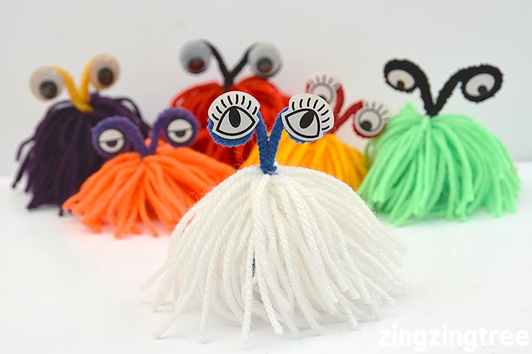 Fill your day with laughter and giggles making these delightful yarn monsters