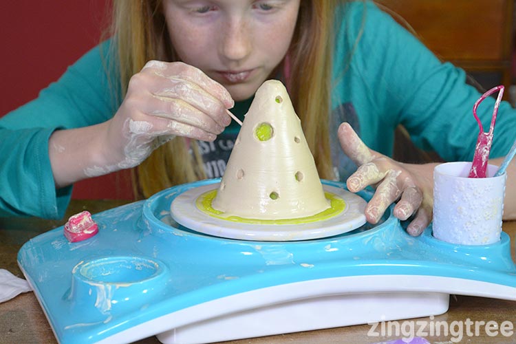 Making a lumiere with pottery cool