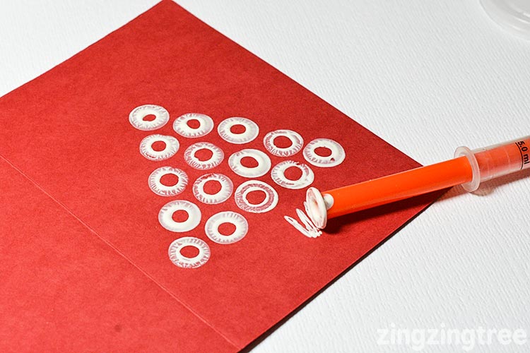 Super quick Mono print Christmas Tree card