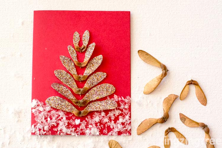 Helicopter Seed Christmas Card