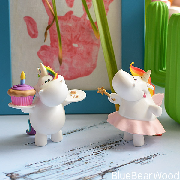 Front Of The Bullyland Chubby Unicorn Birthday and Fairy Collectible 