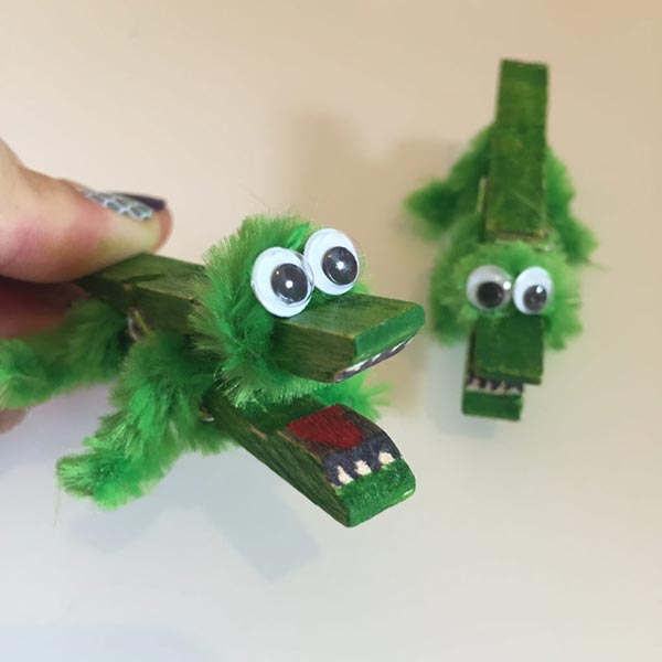 Clothes Peg Crocodile Craft
