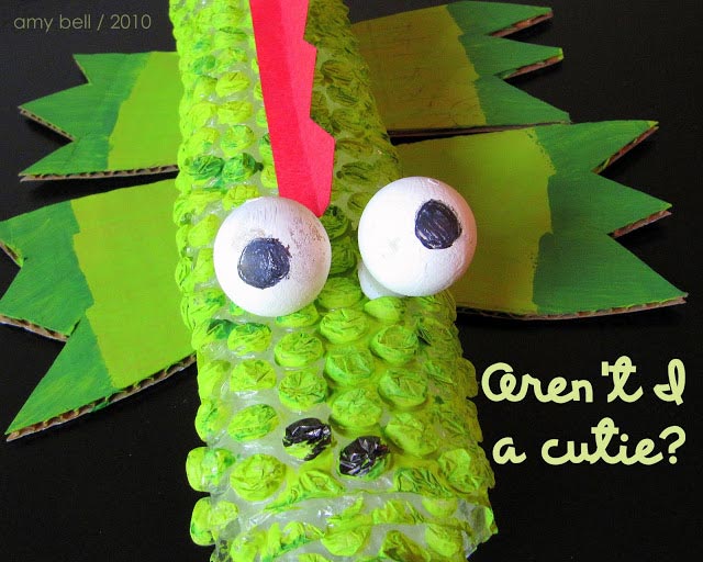 Bubble Wrap Crocodile Craft