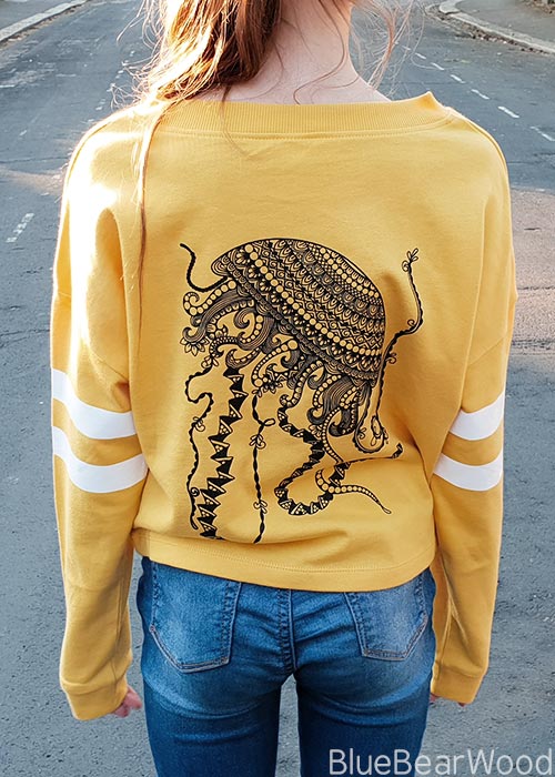 Cricut Jelly Fish Mandala T-Shirt