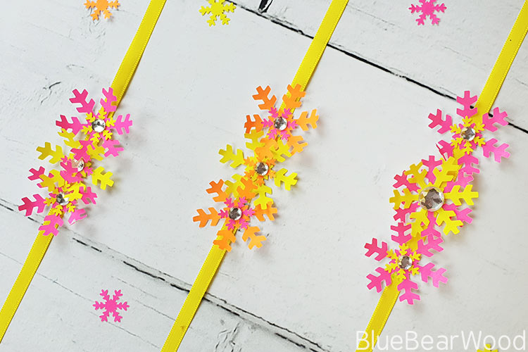 Tropical Paper Snowflake Bracelets