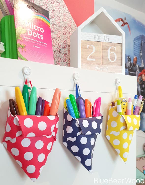 Origami Pen Pot Holder