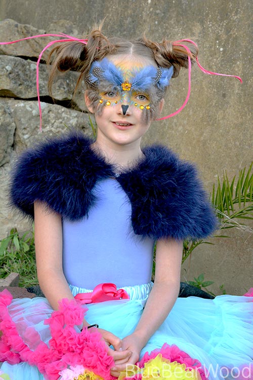 No Sew Feather Bird Mask Costume