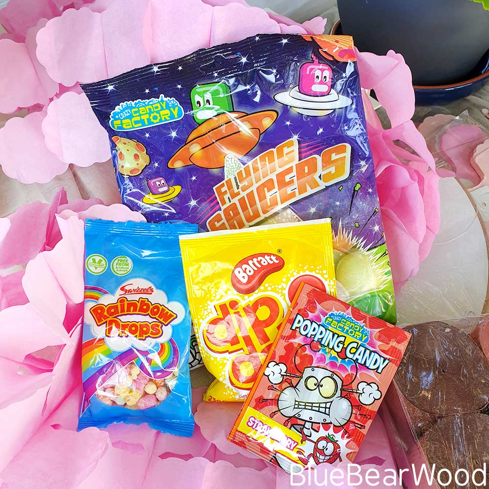 Flying Saucers Rainbow Drops Sherbert Dip Dab And Popping Candy