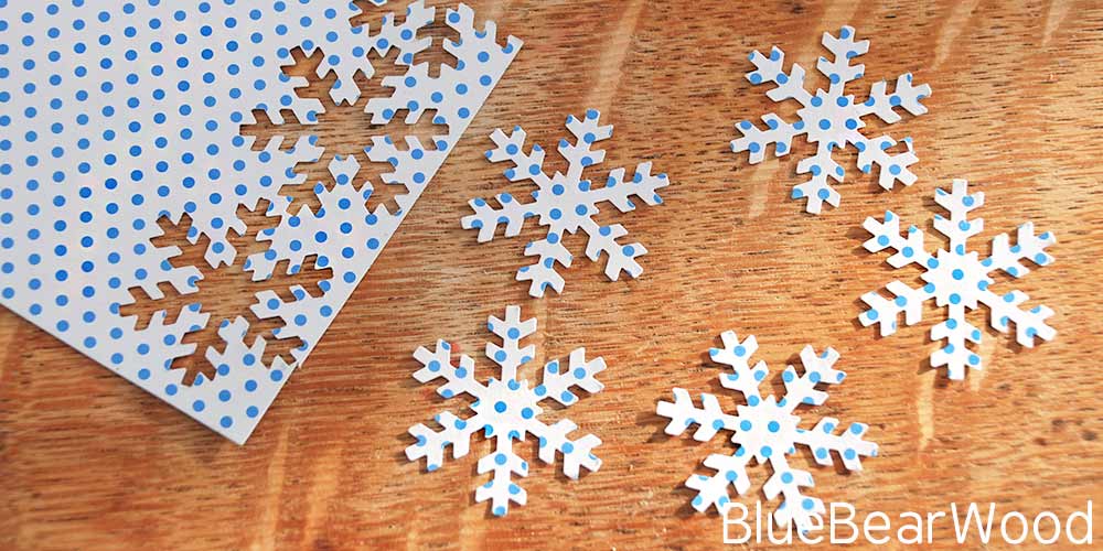 Hole Punched Paper Snowflakes