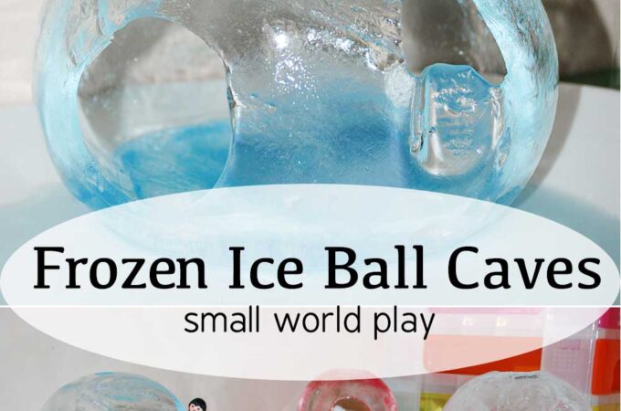 Frozen Ice Ball Cave Small World Play